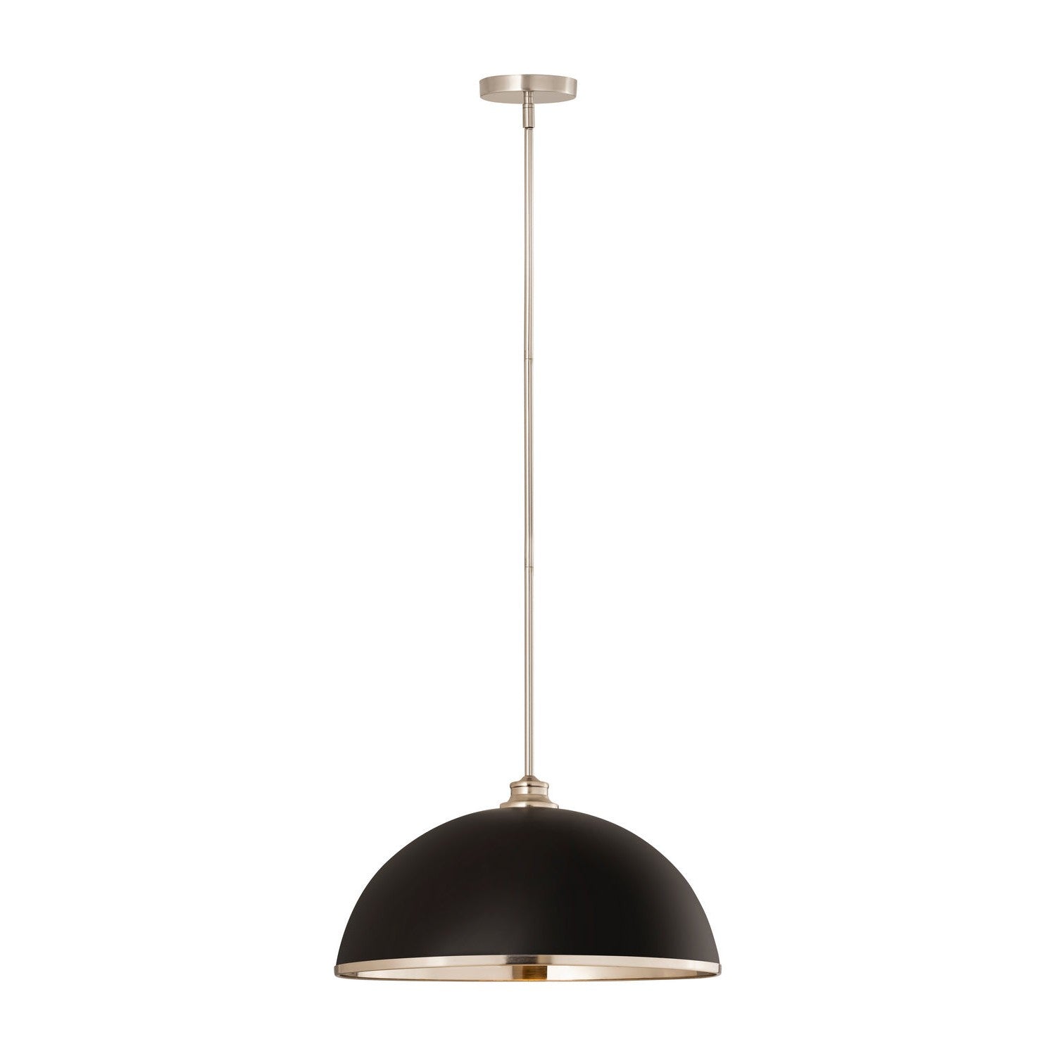Z-Lite - 1004P20-MB-BN - One Light Pendant - Landry - Matte Black + Brushed Nickel