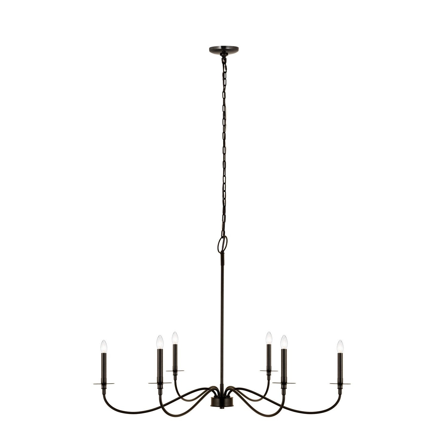 Z-Lite - 2301-42MB - Six Light Chandelier - Arrington - Matte Black