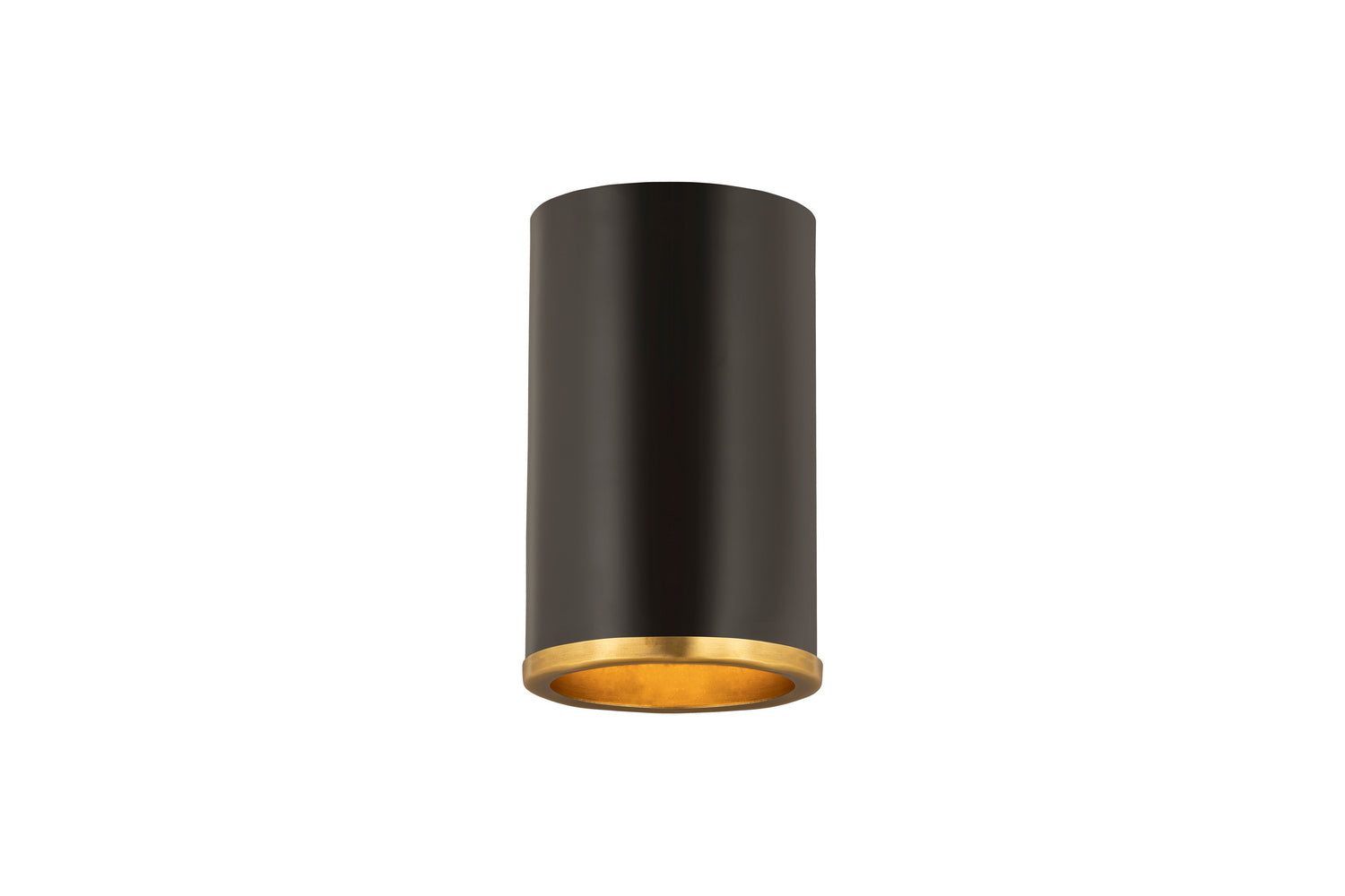Z-Lite - 2303F1-MB-RB - One Light Flush Mount - Arlo - Matte Black + Rubbed Brass