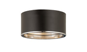 Z-Lite - 2303F2-MB-CH - Two Light Flush Mount - Arlo - Matte Black + Chrome