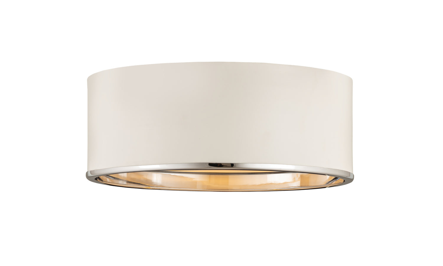 Z-Lite - 2303F3-MW-CH - Three Light Flush Mount - Arlo - Matte White + Chrome