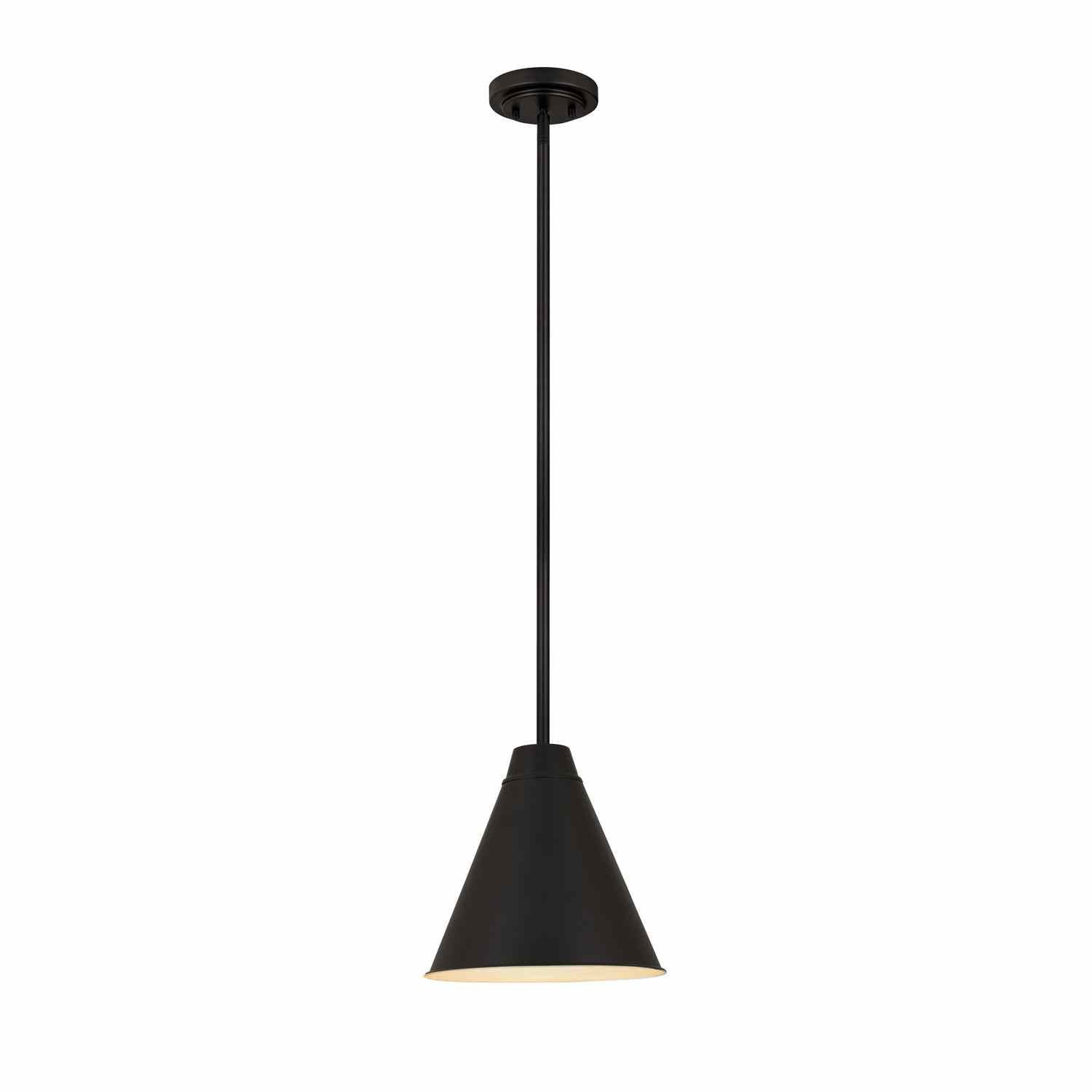 Z-Lite - 6011P12-MB - One Light Pendant - Eaton - Matte Black