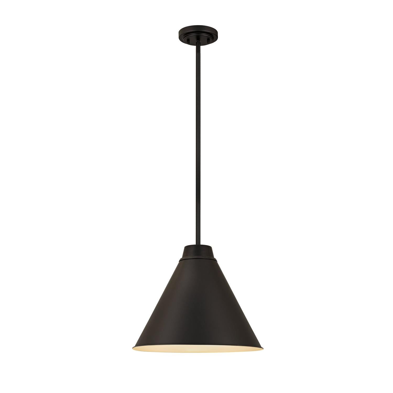 Z-Lite - 6011P18-MB - One Light Pendant - Eaton - Matte Black