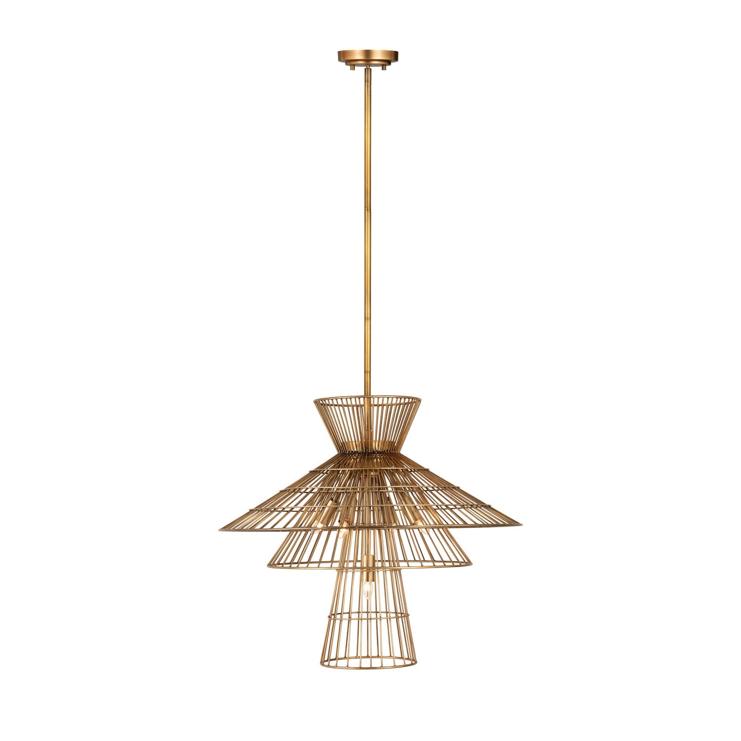 Z-Lite - 6015-6RB - Six Light Chandelier - Alito - Rubbed Brass