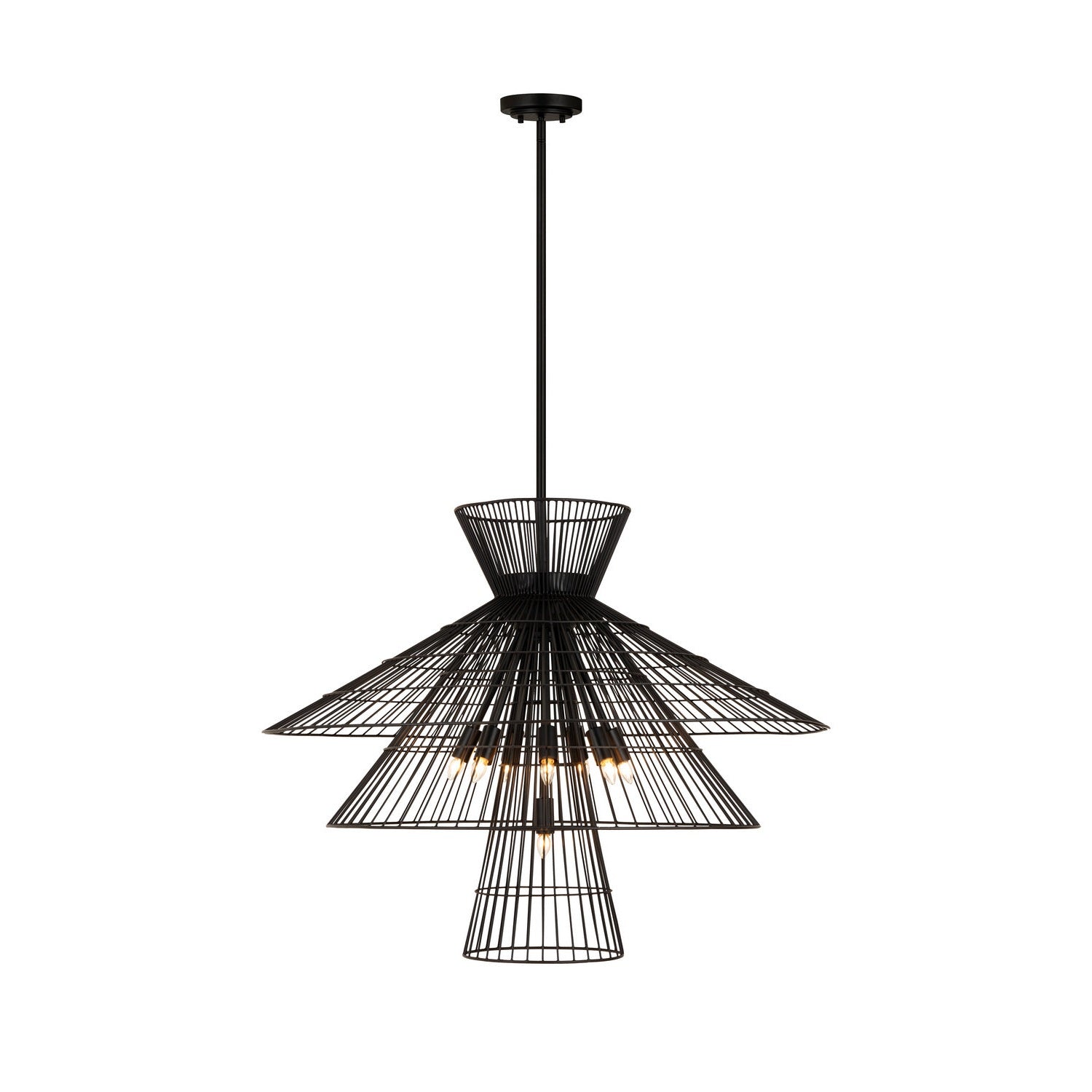 Z-Lite - 6015-8MB - Eight Light Chandelier - Alito - Matte Black