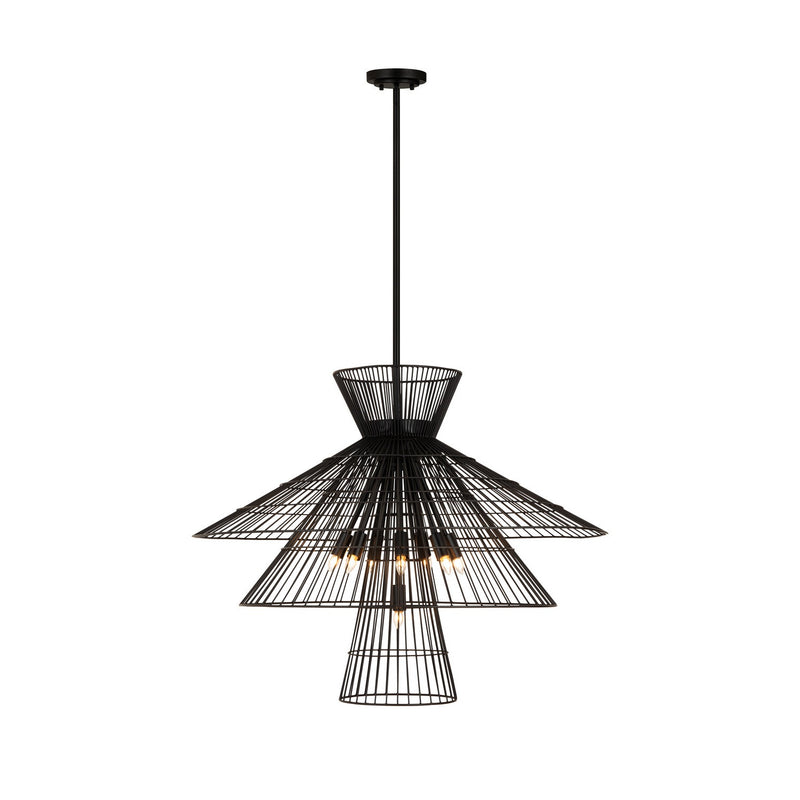 Z-Lite - 6015-8MB - Eight Light Chandelier - Alito - Matte Black