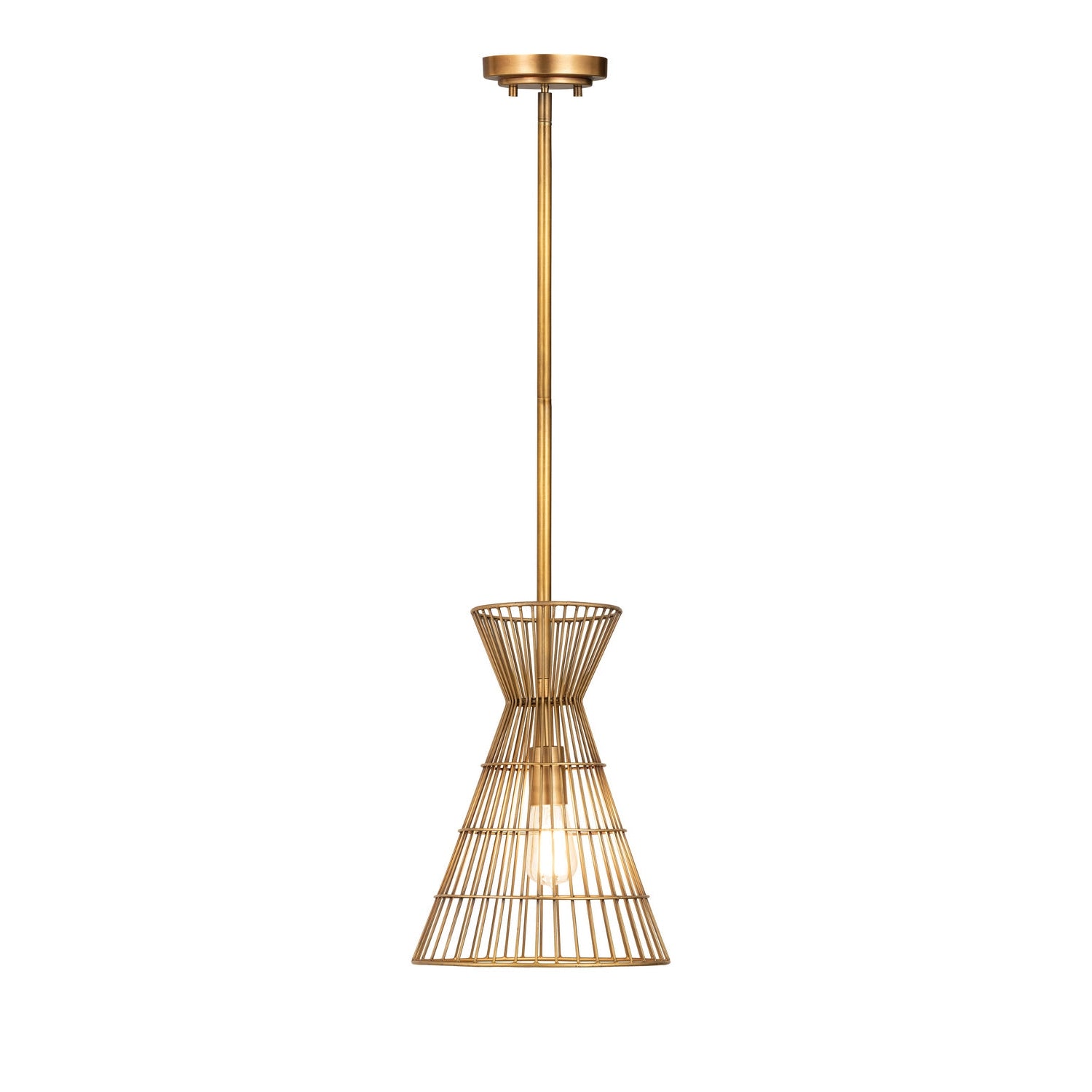 Z-Lite - 6015MP-RB - One Light Pendant - Alito - Rubbed Brass