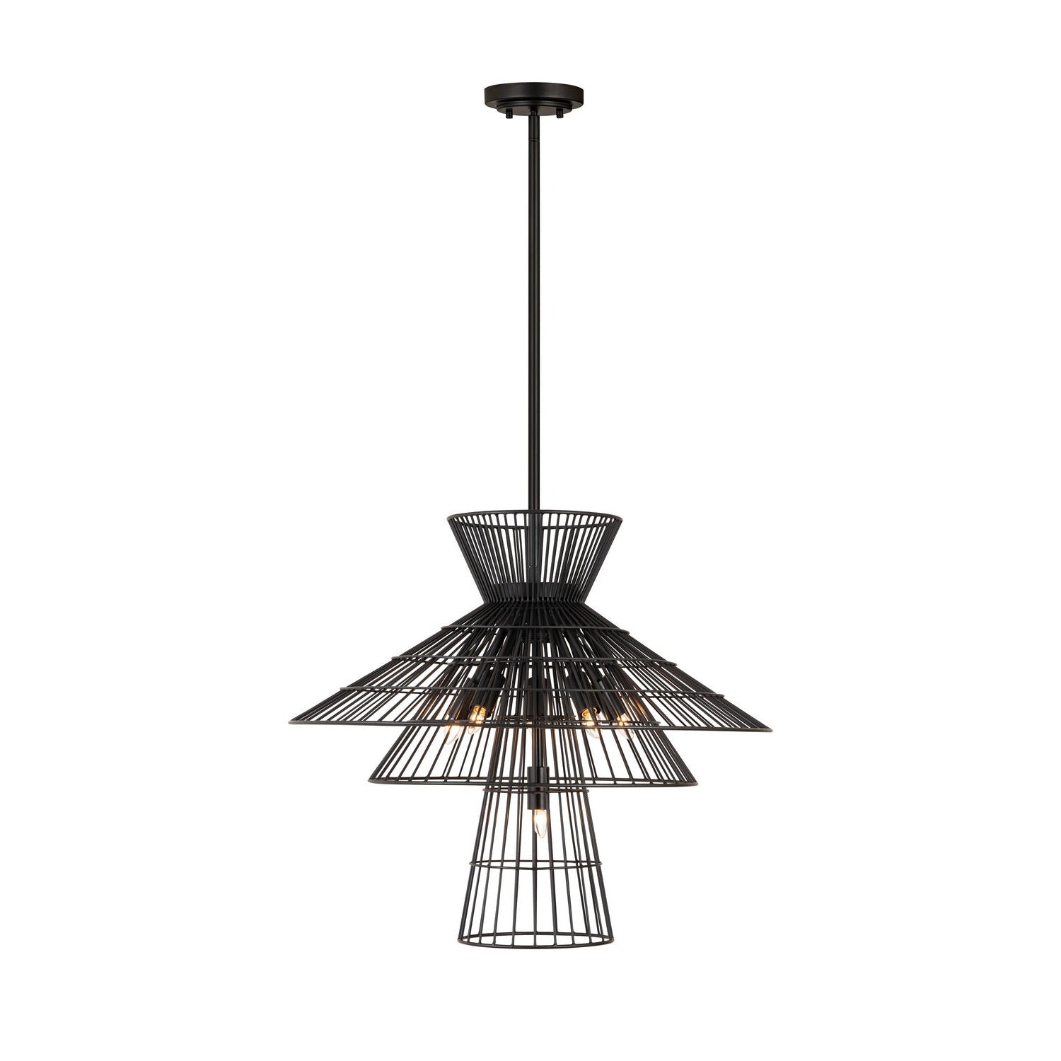 Z-Lite - 6015-6MB - Six Light Chandelier - Alito - Matte Black