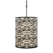 Varaluz - 348F06CB - Six Light Pendant - Kato - Carbon Black