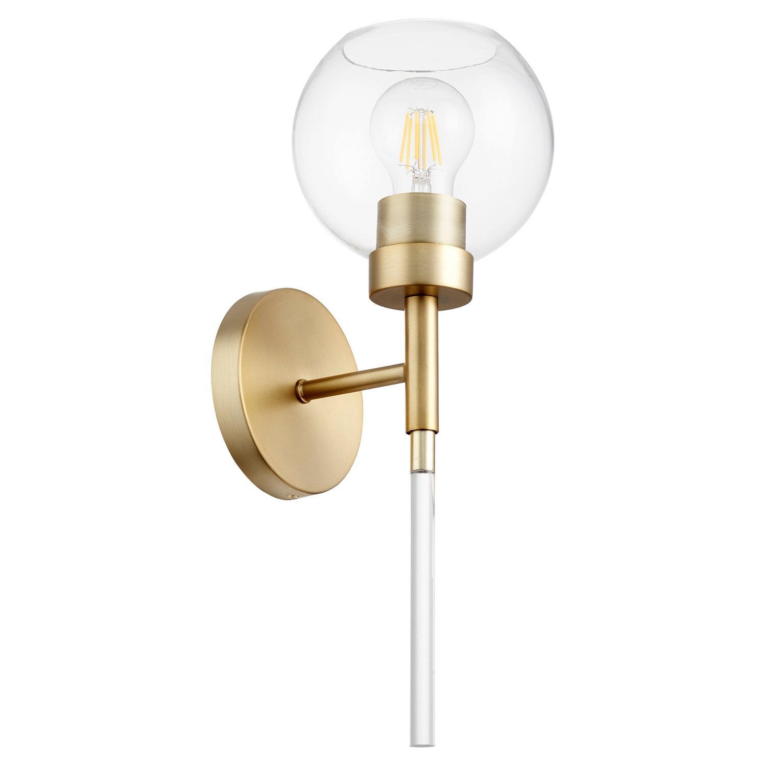 Quorum - 5317-1-80 - One Light Wall Mount - VolÔøΩÔøΩn - Aged Brass