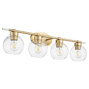 Quorum - 5317-4-80 - Four Light Vanity - VolÔøΩÔøΩn - Aged Brass
