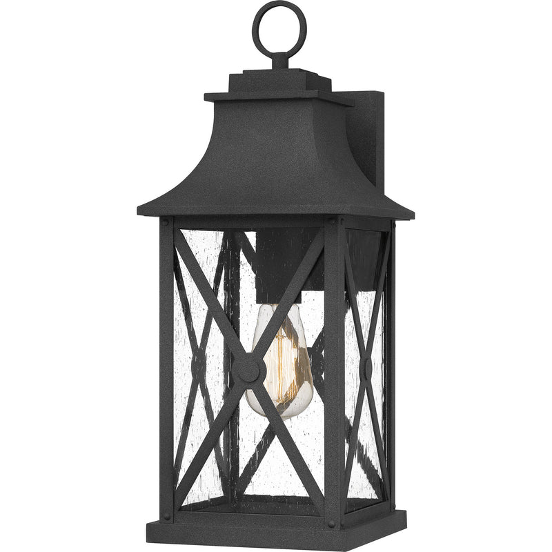 Quoizel - ELB8408MB - One Light Outdoor Wall Mount - Ellerbee - Mottled Black
