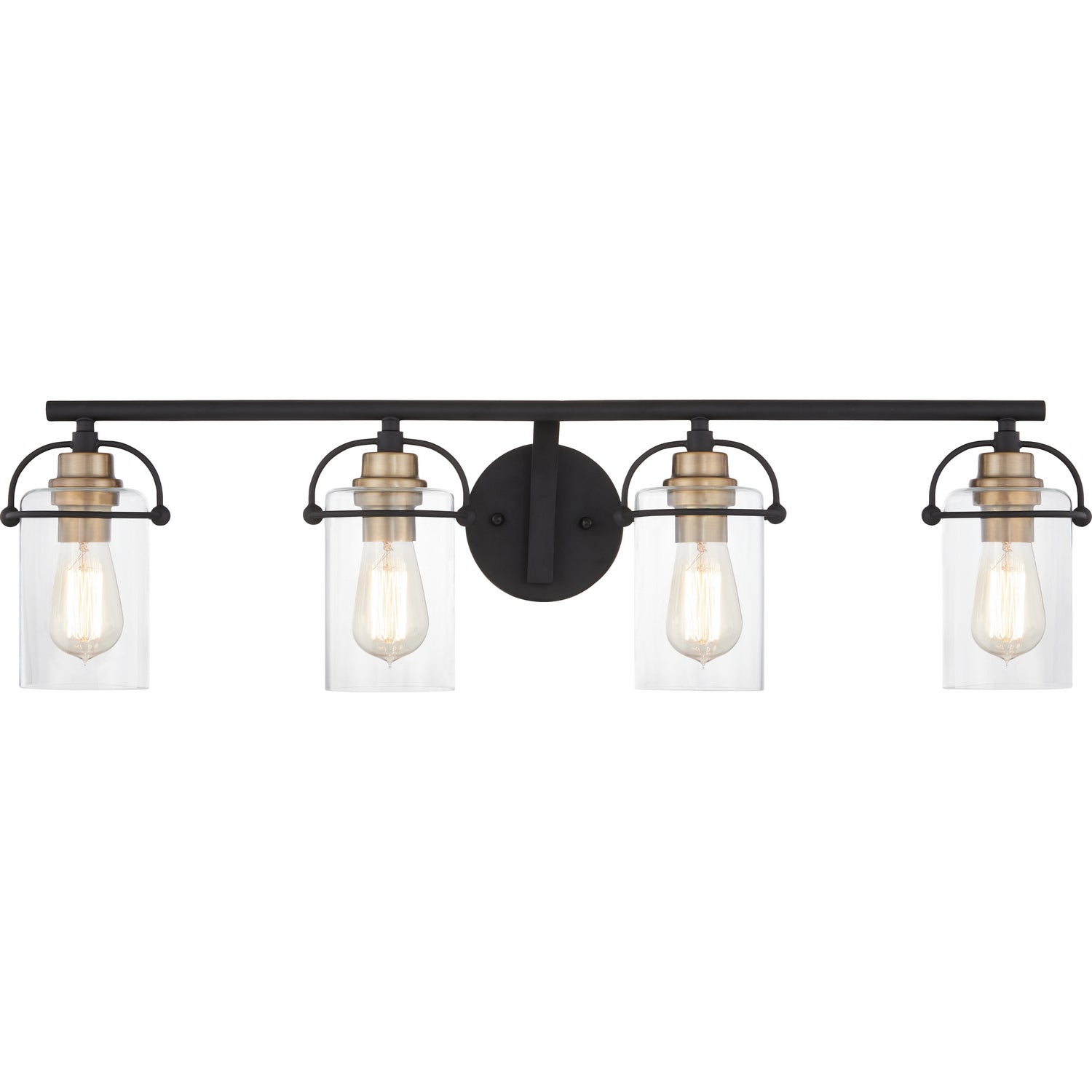 Quoizel - EMR8604MBK - Four Light Bath - Emerson - Matte Black