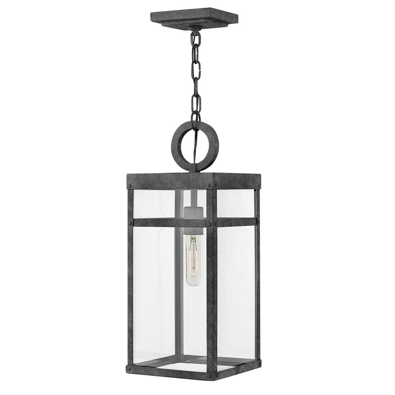 Hinkley - 2802DZ-LL - LED Hanging Lantern - Porter - Aged Zinc