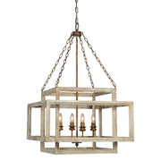 Forty West - 707132 - Four Light Chandelier - Patterson - Rust/Distressed White