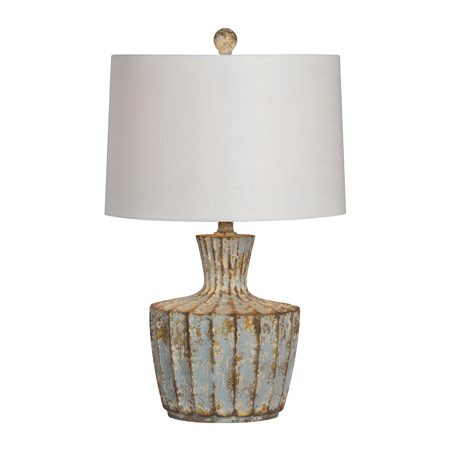 Forty West - 710161 - One Light Table Lamp - Jada - Distressed Blue/Gold