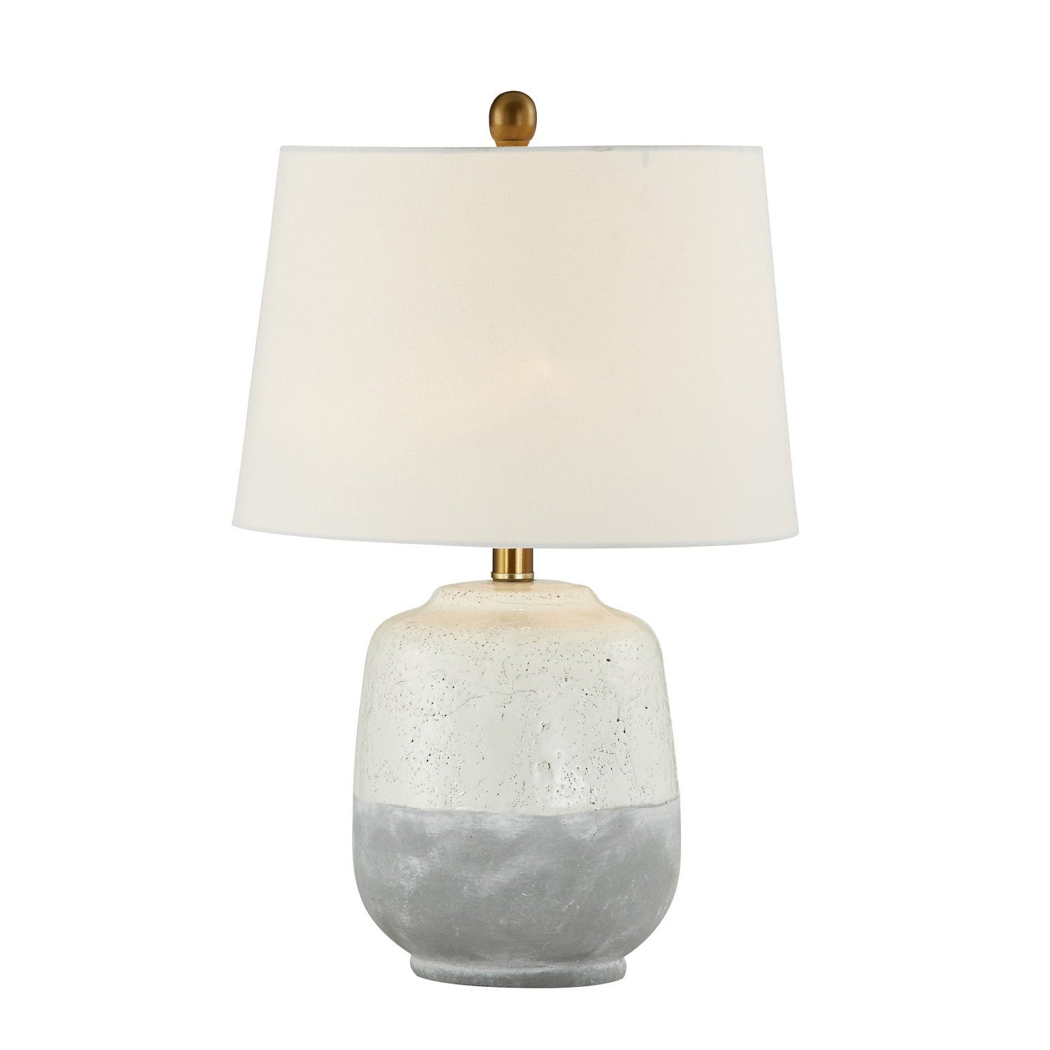 Forty West - 710215 - One Light Table Lamp - Nova - White/ Gray