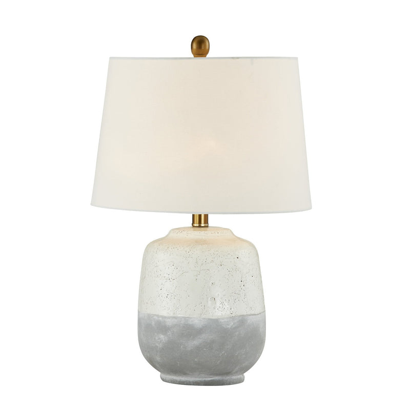 Forty West - 710215 - One Light Table Lamp - Nova - White/ Gray