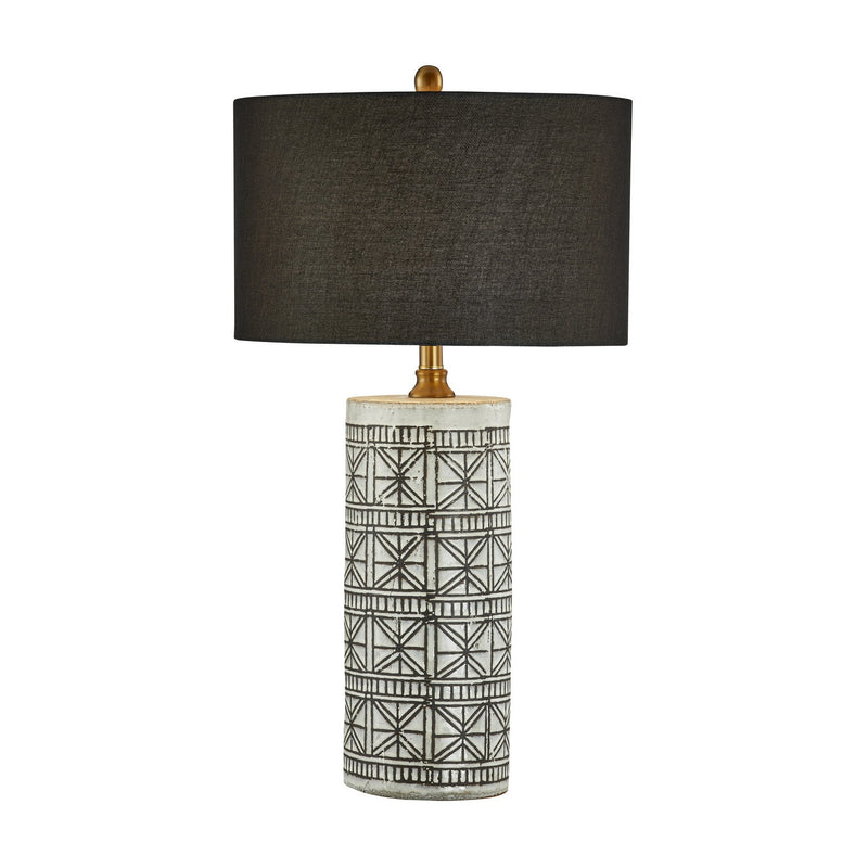 Forty West - 710216 - One Light Table Lamp - Nikki - White/Black