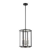 Eurofase - 38275-012 - Four Light Lantern - Tambouro - Matte Black With Satin Nickel