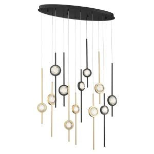 Eurofase - 39466-037 - LED Chandelier - Barletta - Gold-Black