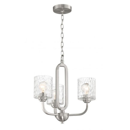 Craftmade - 54223-BNK - Three Light Chandelier - Collins - Brushed Polished Nickel