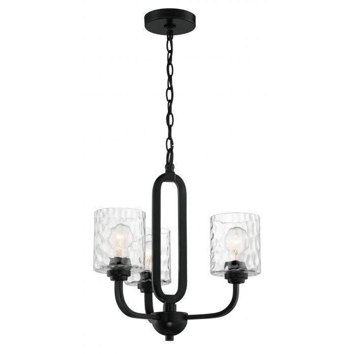 Craftmade - 54223-FB - Three Light Chandelier - Collins - Flat Black