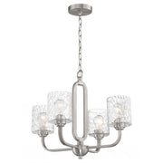 Craftmade - 54224-BNK - Four Light Chandelier - Collins - Brushed Polished Nickel