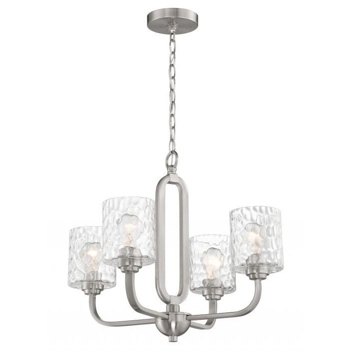 Craftmade - 54224-BNK - Four Light Chandelier - Collins - Brushed Polished Nickel