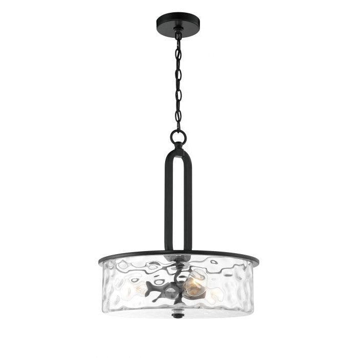 Craftmade - 54293-FB - Three Light Pendant - Collins - Flat Black