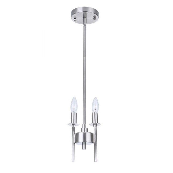Craftmade - 54392-BNK - Two Light Mini Pendant - Larrson - Brushed Polished Nickel