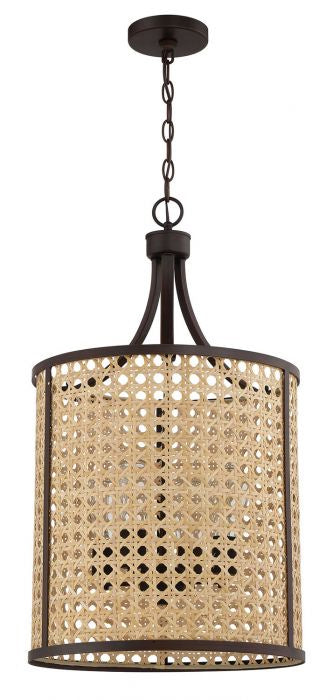 Craftmade - 54534-ABZ - Four Light Foyer Pendant - Malaya - Aged Bronze Brushed