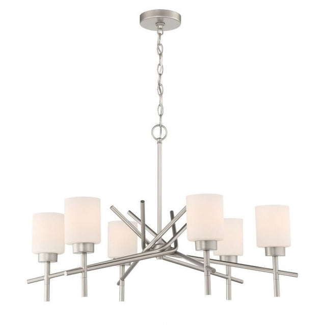 Craftmade - 54626-SN - Six Light Chandelier - Cadence - Satin Nickel