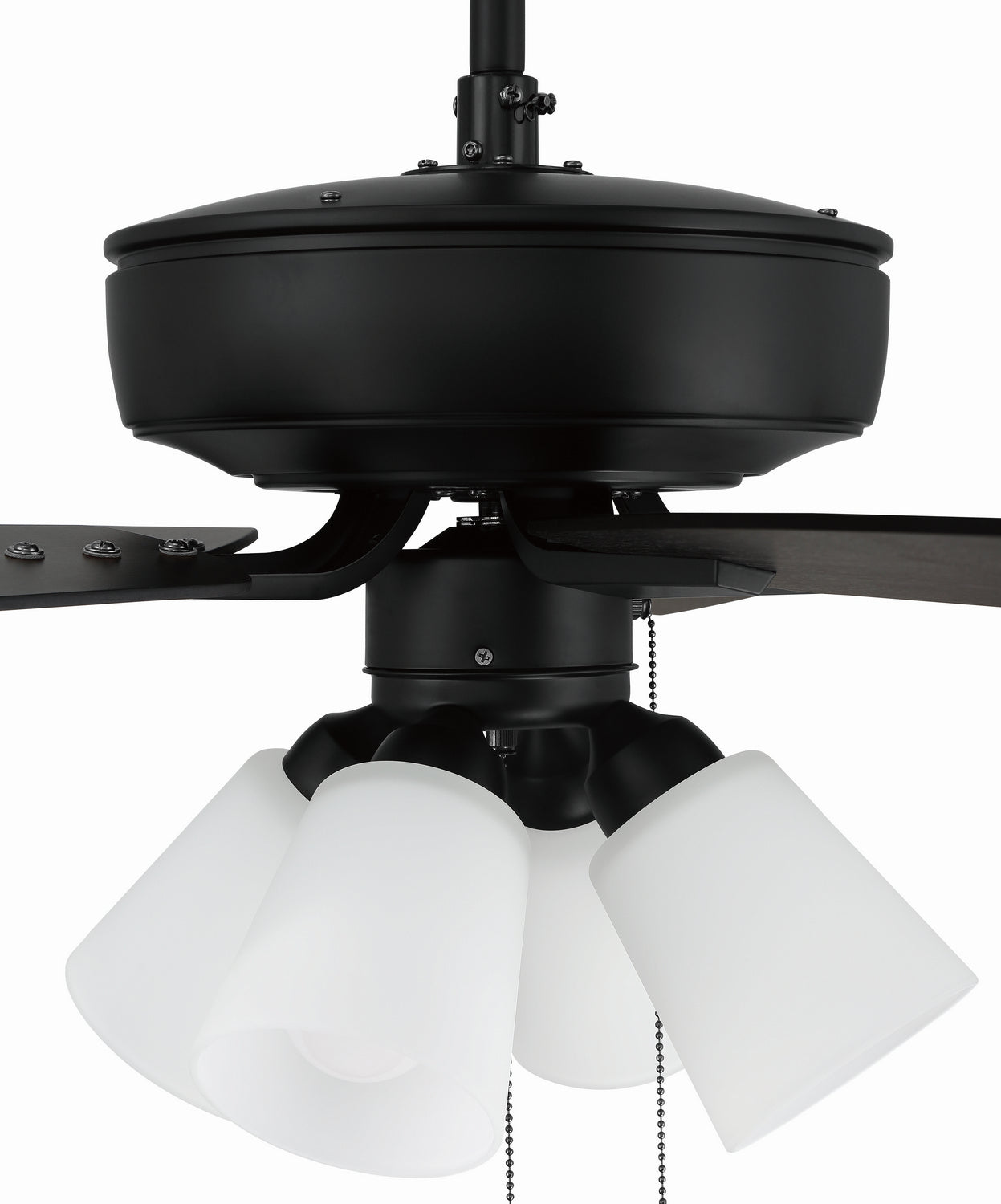 Craftmade - P114FB5-52FBGW - 52"Ceiling Fan - Pro Plus 114 - Flat Black