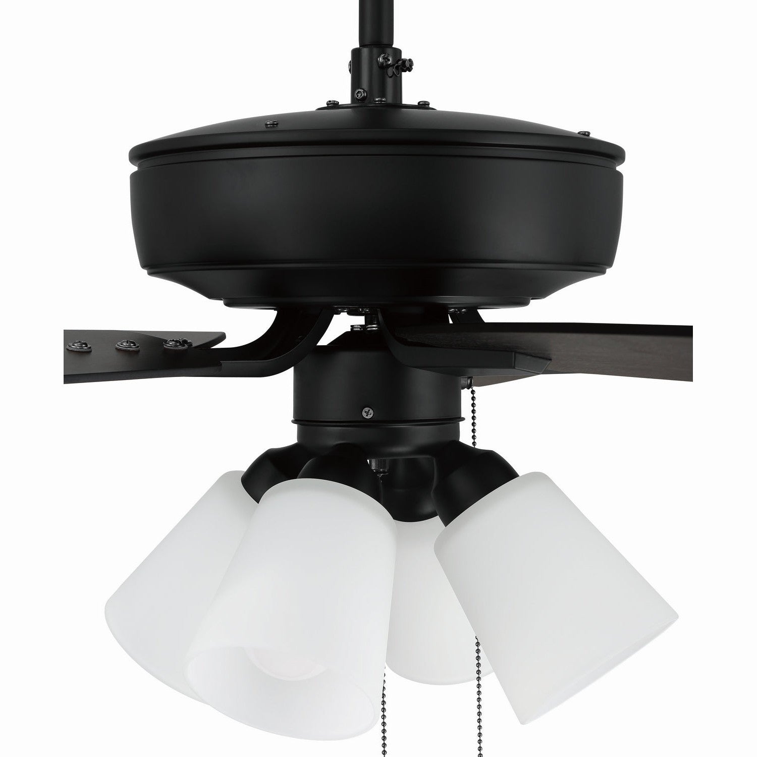 Craftmade - P114FB5-52FBGW - 52"Ceiling Fan - Pro Plus 114 - Flat Black