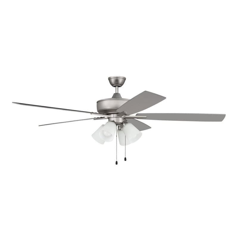 Craftmade - S114BN5-60BNGW - 60"Ceiling Fan - Super Pro 114 - Brushed Nickel