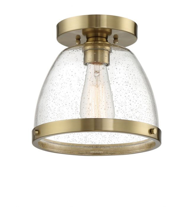 Craftmade - X1410-SB - One Light Flushmount - Lodie - Satin Brass