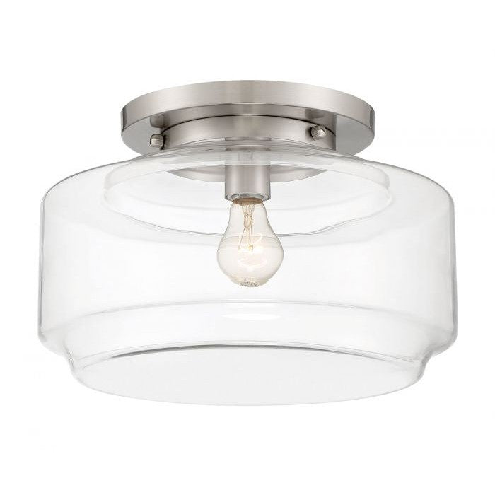 Craftmade - X3114-BNK - One Light Flushmount - Peri - Brushed Polished Nickel