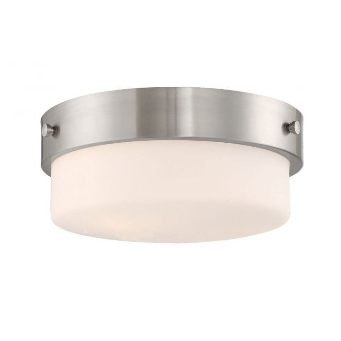 Craftmade - X3212-BNK - Two Light Flushmount - Oak Street - Brushed Polished Nickel