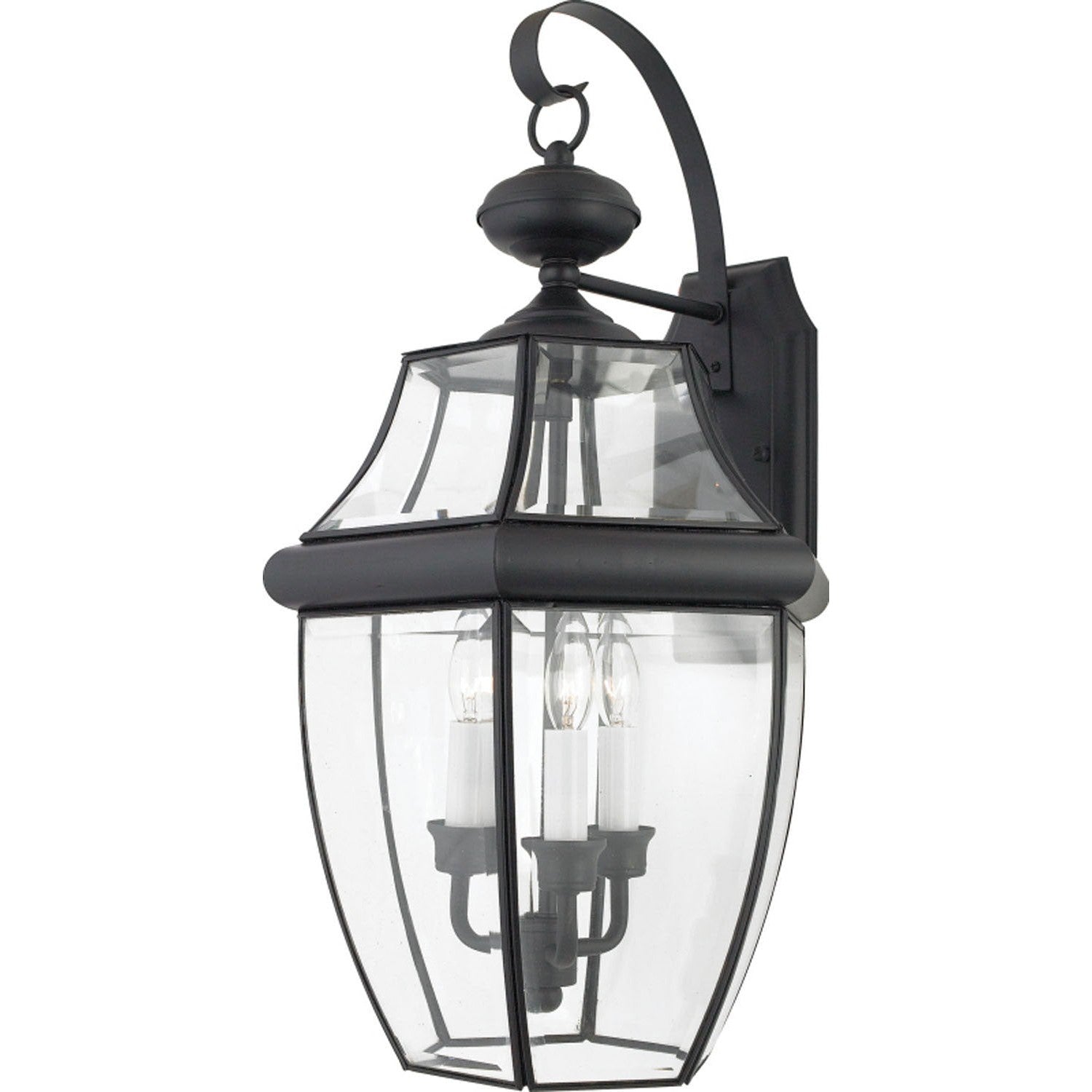Quoizel - NY8318K - Three Light Outdoor Wall Lantern - Newbury - Mystic Black
