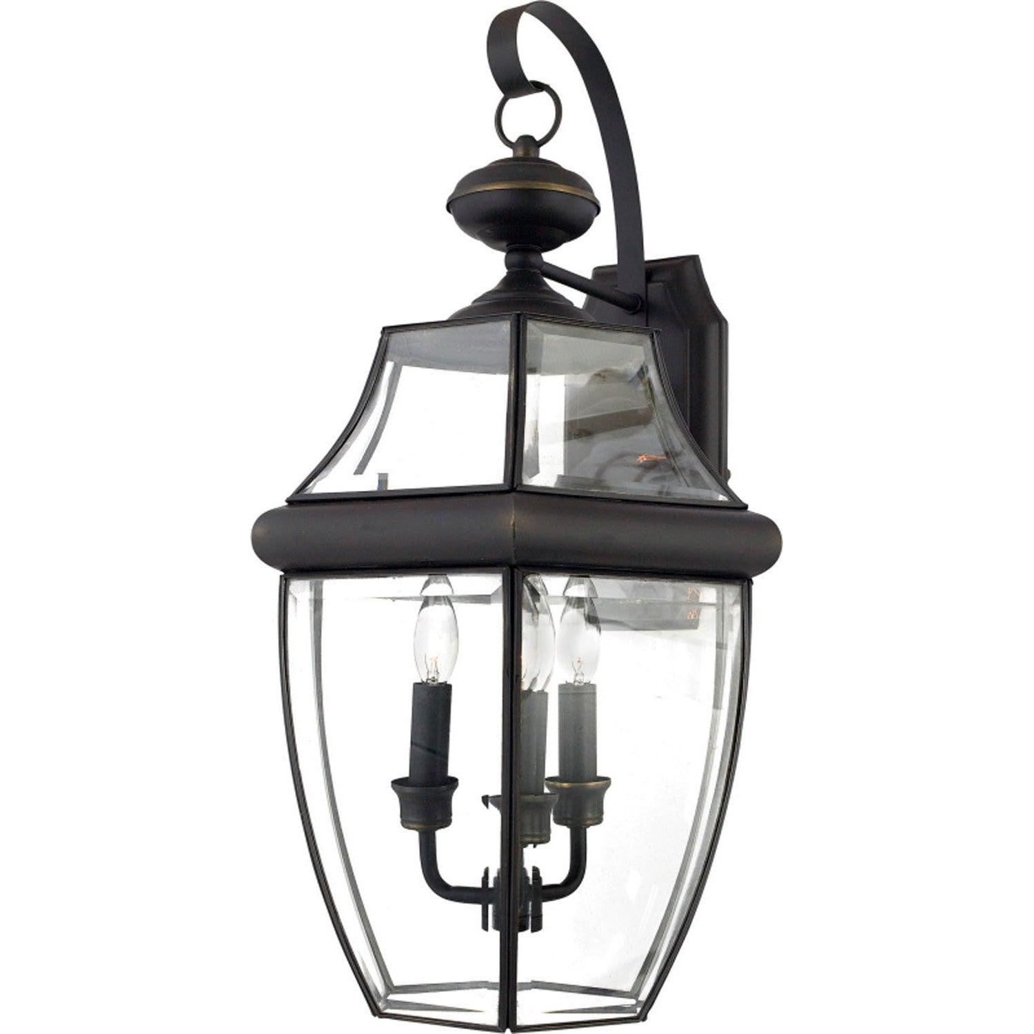Quoizel - NY8318Z - Three Light Outdoor Wall Lantern - Newbury - Medici Bronze