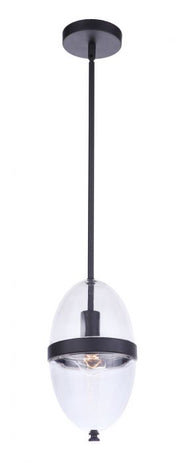 Craftmade - ZA3511-MN - One Light Outdoor Pendant - Sivo - Midnight