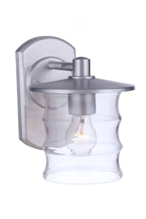 Craftmade - ZA3604-SA - One Light Outdoor Wall Mount - Canon - Satin Aluminum