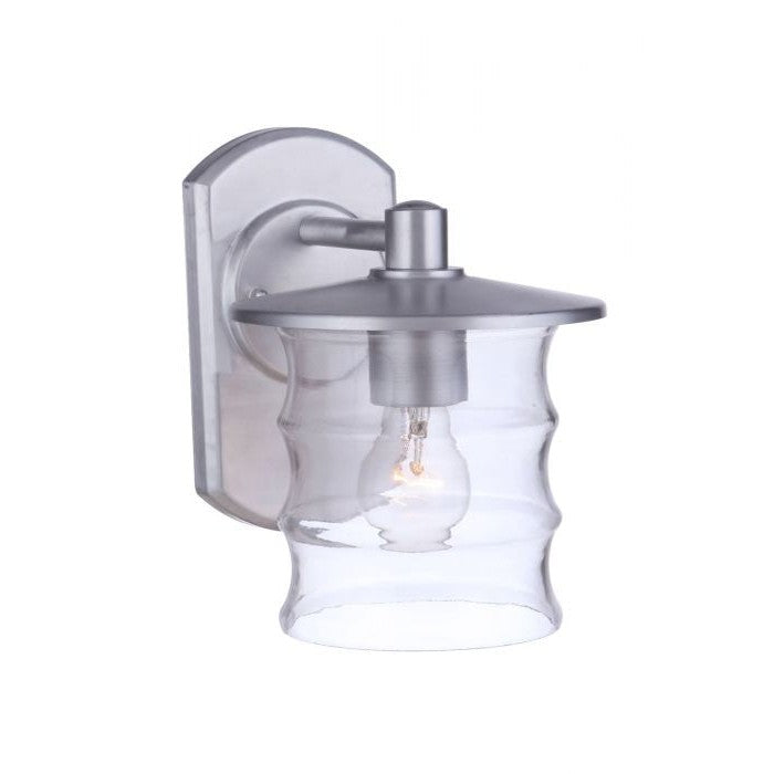 Craftmade - ZA3604-SA - One Light Outdoor Wall Mount - Canon - Satin Aluminum