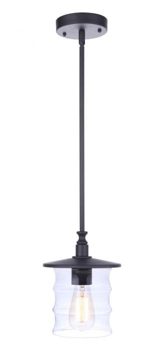 Craftmade - ZA3611-MN - One Light Outdoor Pendant - Canon - Midnight