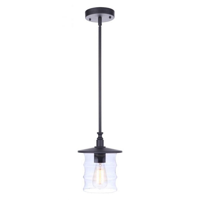 Craftmade - ZA3611-MN - One Light Outdoor Pendant - Canon - Midnight