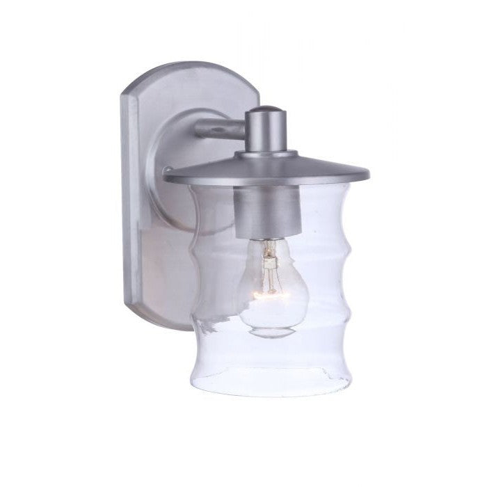 Craftmade - ZA3614-SA - One Light Outdoor Wall Mount - Canon - Satin Aluminum