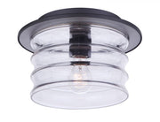 Craftmade - ZA3637-MN - One Light Outdoor Flush Mount - Canon - Midnight