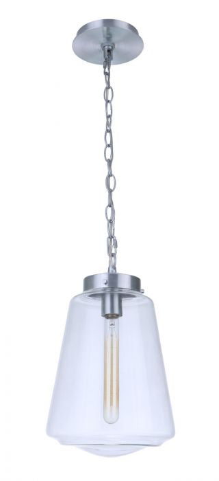 Craftmade - ZA3821-SA - One Light Outdoor Pendant - Laclede - Satin Aluminum