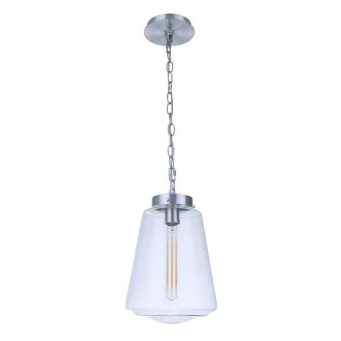 Craftmade - ZA3821-SA - One Light Outdoor Pendant - Laclede - Satin Aluminum